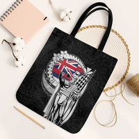 Hawaii King Kamehameha Tote Bag Flag Polynesian Pattern