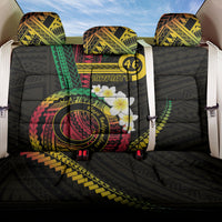 Vanuatu Independence Day Back Car Seat Cover Yumi 46th Hapi Indipendens Dei LT01 One Size Black - Polynesian Pride