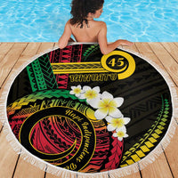 Vanuatu Independence Day Beach Blanket Yumi 45th Hapi Indipendens Dei LT01