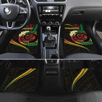 Vanuatu Independence Day Car Mats Yumi 46th Hapi Indipendens Dei LT01 Set 4pcs Black - Polynesian Pride