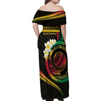 Vanuatu Independence Day Family Matching Off Shoulder Maxi Dress and Hawaiian Shirt Yumi 45th Hapi Indipendens Dei LT01