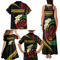 Vanuatu Independence Day Family Matching Tank Maxi Dress and Hawaiian Shirt Yumi 45th Hapi Indipendens Dei LT01
