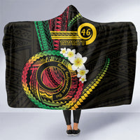 Vanuatu Independence Day Hooded Blanket Yumi 46th Hapi Indipendens Dei LT01 One Size Black - Polynesian Pride