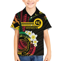 Vanuatu Independence Day Kid Hawaiian Shirt Yumi 46th Hapi Indipendens Dei LT01 Kid Black - Polynesian Pride