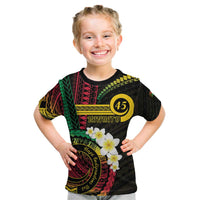 Vanuatu Independence Day Kid T Shirt Yumi 46th Hapi Indipendens Dei LT01 Black - Polynesian Pride