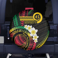 Vanuatu Independence Day Spare Tire Cover Yumi 46th Hapi Indipendens Dei LT01 Black - Polynesian Pride