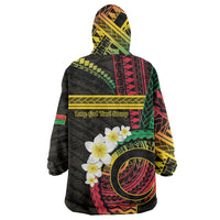 Vanuatu Independence Day Wearable Blanket Hoodie Yumi 46th Hapi Indipendens Dei LT01 - Polynesian Pride