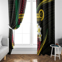 Vanuatu Independence Day Window Curtain Yumi 45th Hapi Indipendens Dei LT01