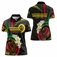 Vanuatu Independence Day Women Polo Shirt Yumi 45th Hapi Indipendens Dei LT01