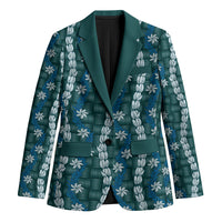 Pikake Maile Tiare Lei Blazer Polu Lauhala Pattern