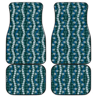 Pikake Maile Tiare Lei Car Mats Polu Lauhala Pattern