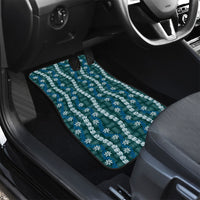 Pikake Maile Tiare Lei Car Mats Polu Lauhala Pattern