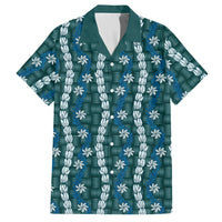 Pikake Maile Tiare Lei Hawaiian Shirt Polu Lauhala Pattern