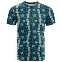 Pikake Maile Tiare Lei T Shirt Polu Lauhala Pattern