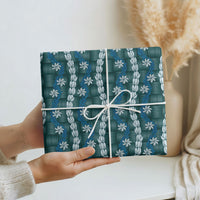 Pikake Maile Tiare Lei Wrapping Paper Polu Lauhala Pattern