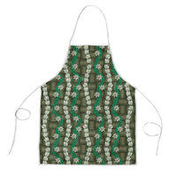 Pikake Maile Tiare Lei Apron Omaomao Lauhala Pattern