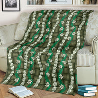 Pikake Maile Tiare Lei Blanket Omaomao Lauhala Pattern