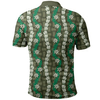 Pikake Maile Tiare Lei Polo Shirt Omaomao Lauhala Pattern LT01 - Polynesian Pride