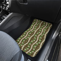 Pikake Maile Tiare Lei Car Mats Natural Lauhala Pattern