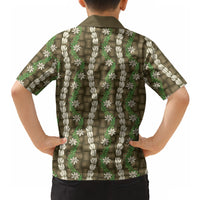 Pikake Maile Tiare Lei Hawaiian Shirt Natural Lauhala Pattern LT01 - Polynesian Pride
