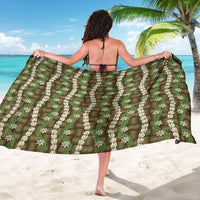 Pikake Maile Tiare Lei Sarong Natural Lauhala Pattern