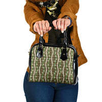 Pikake Maile Tiare Lei Shoulder Handbag Natural Lauhala Pattern