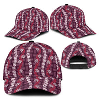 Pikake Maile Tiare Lei Classic Cap Akala Lauhala Pattern