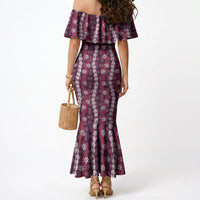 Pikake Maile Tiare Lei Mermaid Dress Akala Lauhala Pattern LT01 - Polynesian Pride