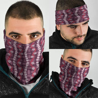 Pikake Maile Tiare Lei Neck Gaiter Akala Lauhala Pattern