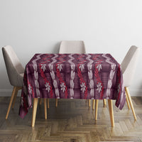 Pikake Maile Tiare Lei Tablecloth Akala Lauhala Pattern