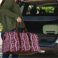 Pikake Maile Tiare Lei Travel Bag Akala Lauhala Pattern