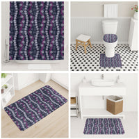 Pikake Maile Tiare Lei Bathroom Set Poni Lauhala Pattern
