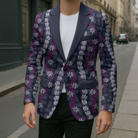 Pikake Maile Tiare Lei Blazer Poni Lauhala Pattern