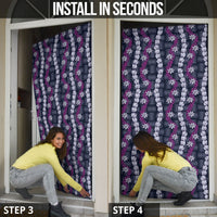 Pikake Maile Tiare Lei Door Cover Poni Lauhala Pattern