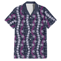 Pikake Maile Tiare Lei Family Matching Mermaid Dress and Hawaiian Shirt Poni Lauhala Pattern