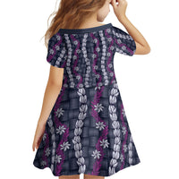 Pikake Maile Tiare Lei Family Matching Off The Shoulder Long Sleeve Dress and Hawaiian Shirt Poni Lauhala Pattern