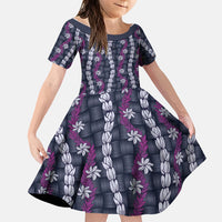 Pikake Maile Tiare Lei Family Matching Summer Maxi Dress and Hawaiian Shirt Poni Lauhala Pattern