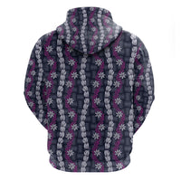 Pikake Maile Tiare Lei Hoodie Poni Lauhala Pattern