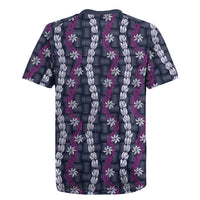 Pikake Maile Tiare Lei Rugby Jersey Poni Lauhala Pattern