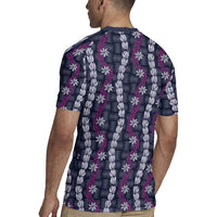 Pikake Maile Tiare Lei Rugby Jersey Poni Lauhala Pattern