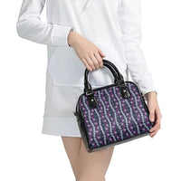 Pikake Maile Tiare Lei Shoulder Handbag Poni Lauhala Pattern
