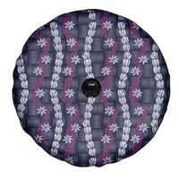 Pikake Maile Tiare Lei Spare Tire Cover Poni Lauhala Pattern