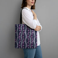 Pikake Maile Tiare Lei Tote Bag Poni Lauhala Pattern