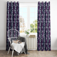 Pikake Maile Tiare Lei Window Curtain Poni Lauhala Pattern