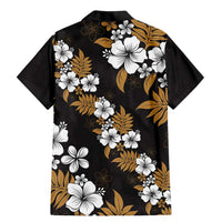 Hawaiian Hibiscus Tribal Floral Brown Family Matching Mermaid Dress and Hawaiian Shirt Polynesian Tapa Pattern - Polynesian Pride