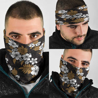 Hawaiian Hibiscus Tribal Floral Brown Neck Gaiter Polynesian Tapa Pattern LT01 - Polynesian Pride
