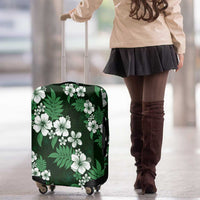 Hawaiian Hibiscus Tribal Floral Green Luggage Cover Polynesian Tapa Pattern LT01 - Polynesian Pride