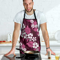 Hawaiian Hibiscus Tribal Floral Pink Apron Polynesian Tapa Pattern - Polynesian Pride