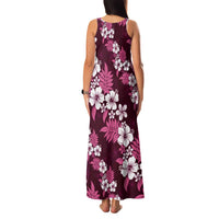 Hawaiian Hibiscus Tribal Floral Pink Family Matching Tank Maxi Dress and Hawaiian Shirt Polynesian Tapa Pattern - Polynesian Pride