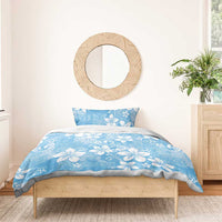 Fiji Tapa Pattern Bedding Set Plumeria Floral